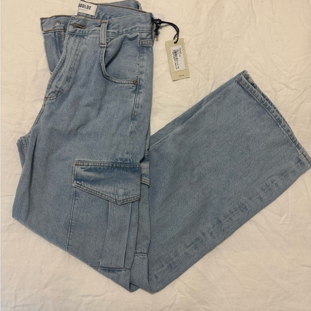 Agolde Sky Blue Denim Pants